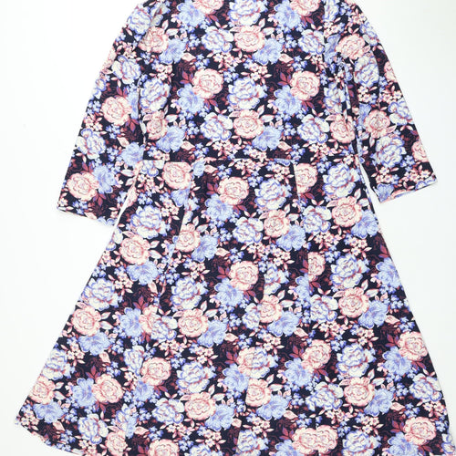 Cotton Traders Women's Floral Dress, Size 18, Multicoloured