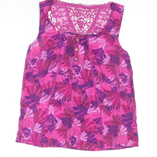 Montana Women's Pink Geometric Tank Camisole Size 12