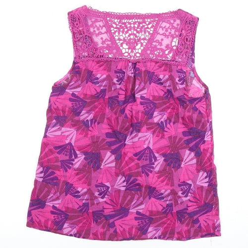 Montana Women's Pink Geometric Tank Camisole Size 12
