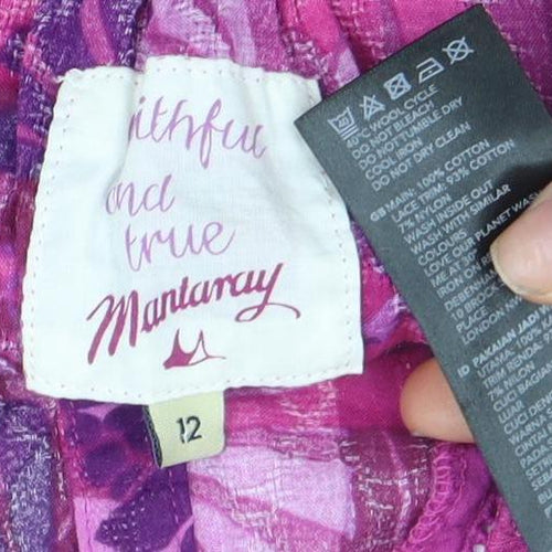 Montana Women's Pink Geometric Tank Camisole Size 12