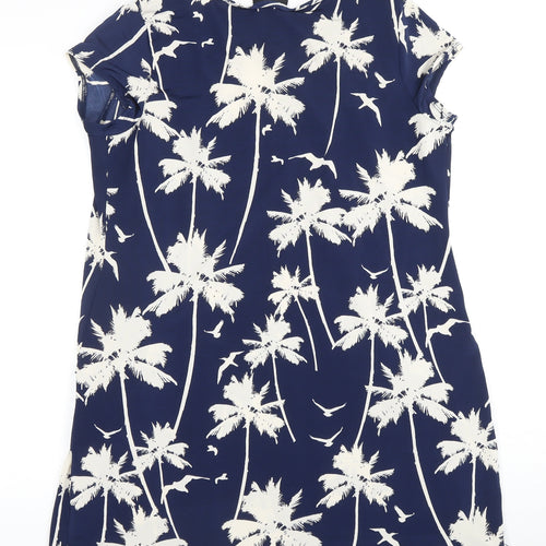 Wallis Women Blue M Basic Short Sleeve Tunic