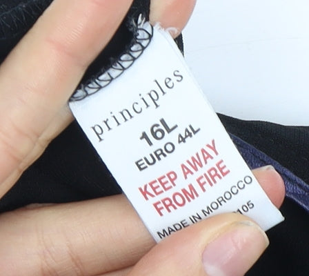 Principles Women's Black Trousers Size 16L