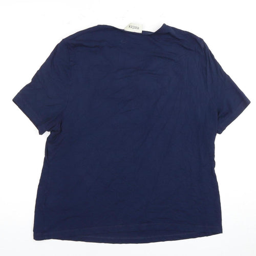 Eastex Women's Blue Round Neck T-Shirt - UK 14