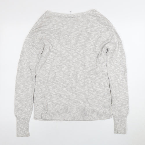 GAP Women's Grey Pullover Jumper V-Neck XS