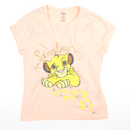Disney Women's Pink Simba T-Shirt Size 6