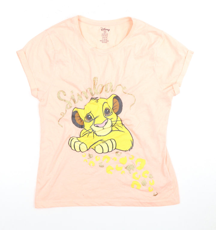 Disney Women's Pink Simba T-Shirt Size 6