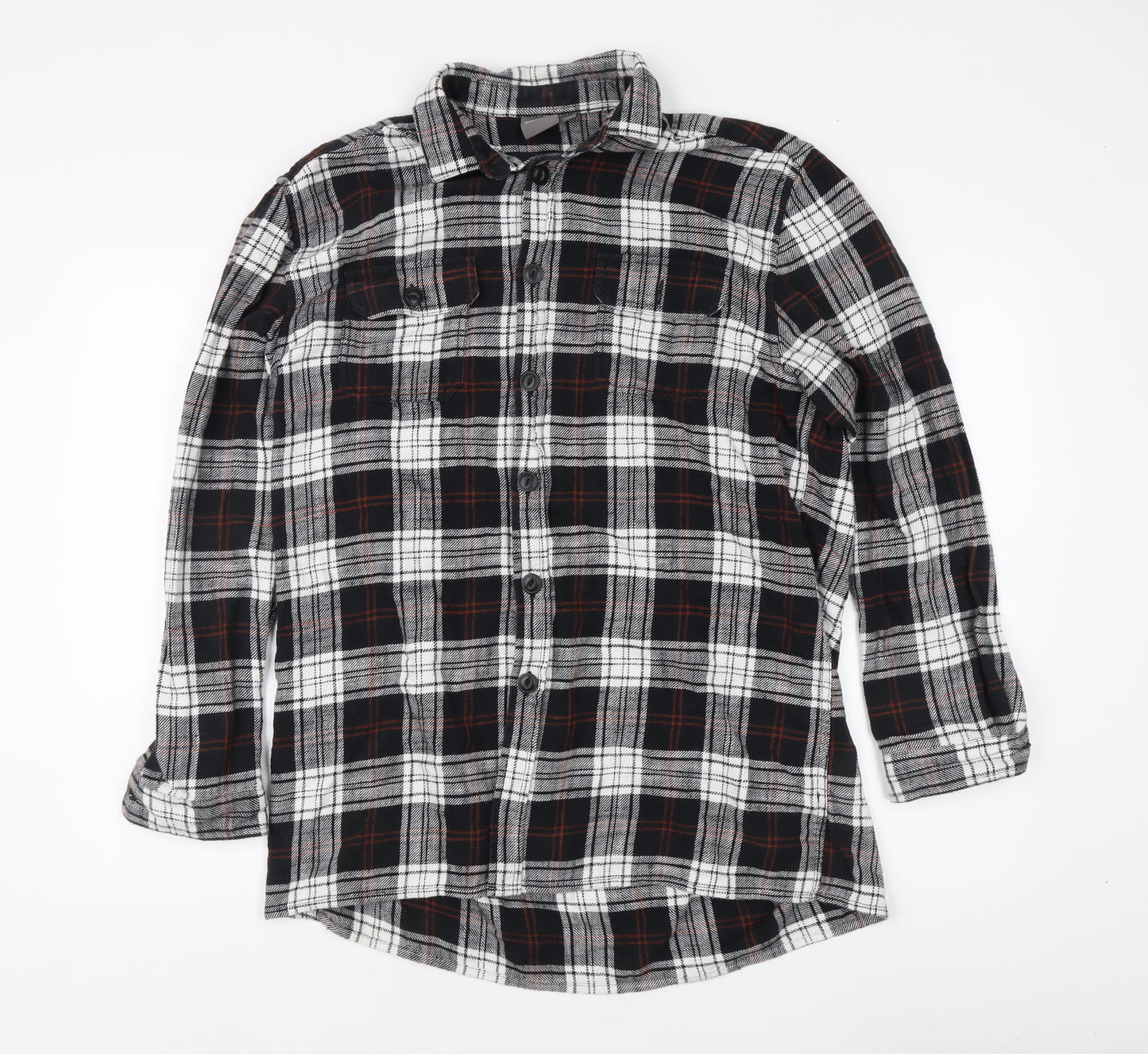 ASOS Women's Plaid Flannel Button-Up Shirt S