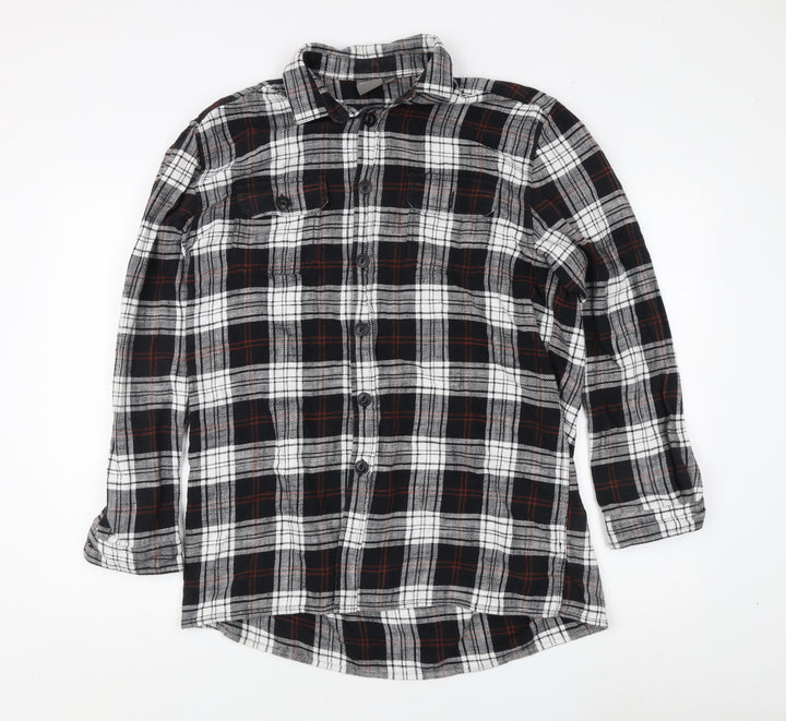 ASOS Women's Plaid Flannel Button-Up Shirt S