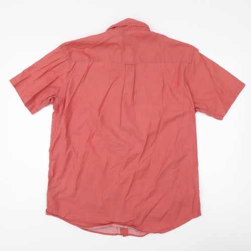 Guise Men's Red Short Sleeve Button-Up Shirt