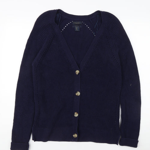 Rachel Roy Women's Blue V-Neck Cardigan L