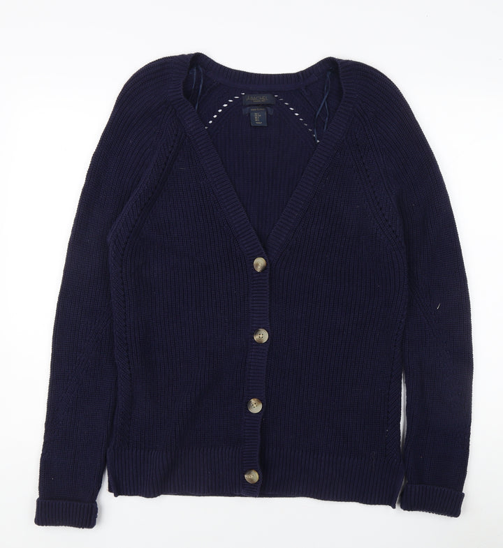 Rachel Roy Women's Blue V-Neck Cardigan L
