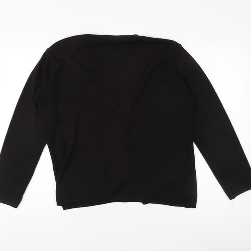 Berketex Women's Black Cardigan, Size 14, Classic Style