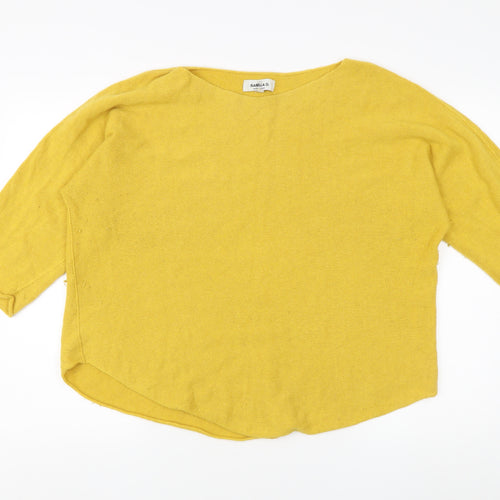 Isabella D. Women's Yellow Pullover Jumper XL