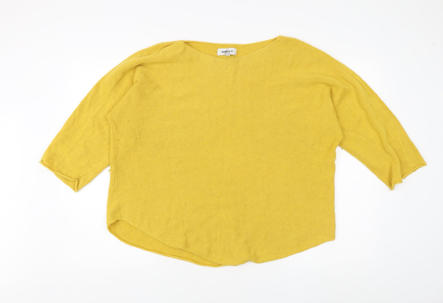 Isabella D. Women's Yellow Pullover Jumper XL