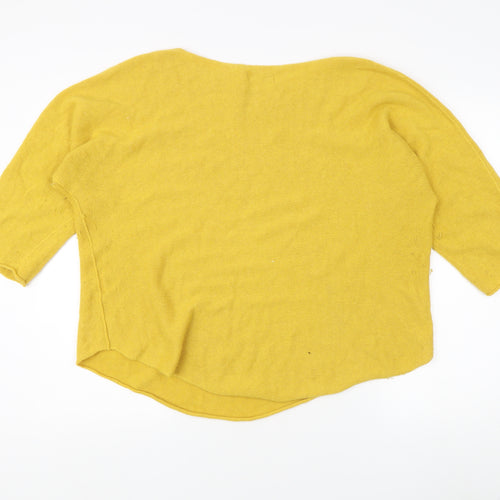 Isabella D. Women's Yellow Pullover Jumper XL