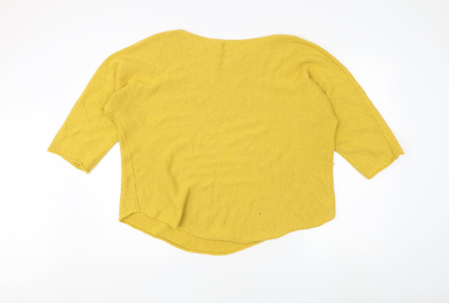 Isabella D. Women's Yellow Pullover Jumper XL