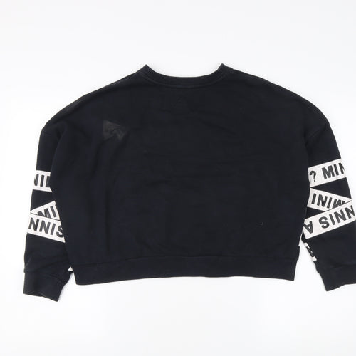 Mini Cream Women's Black Pullover Sweatshirt M