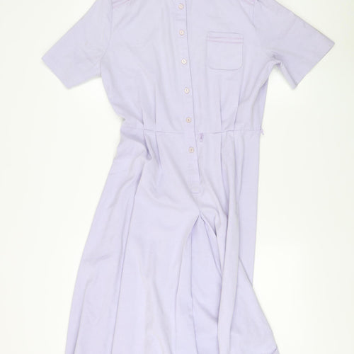Marks and Spencer Women’s Purple Shirt Dress Size 14