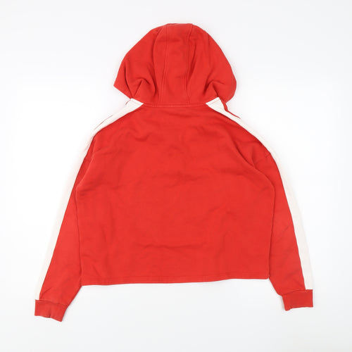 Marks and Spencer Girls Red Full Zip Hoodie 12-13 Years