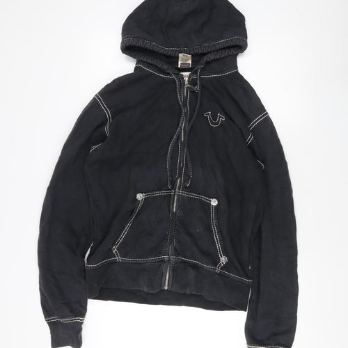 True Religion Men's Black Full Zip Hoodie M