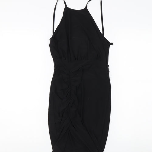 PrettyLittleThing Women's Black Bodycon Dress Size 10
