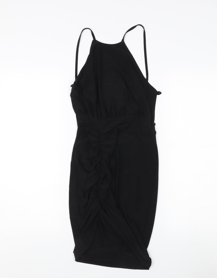 PrettyLittleThing Women's Black Bodycon Dress Size 10