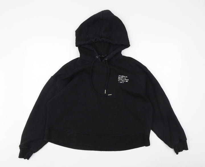 Zara Black Women's Pullover Hoodie M