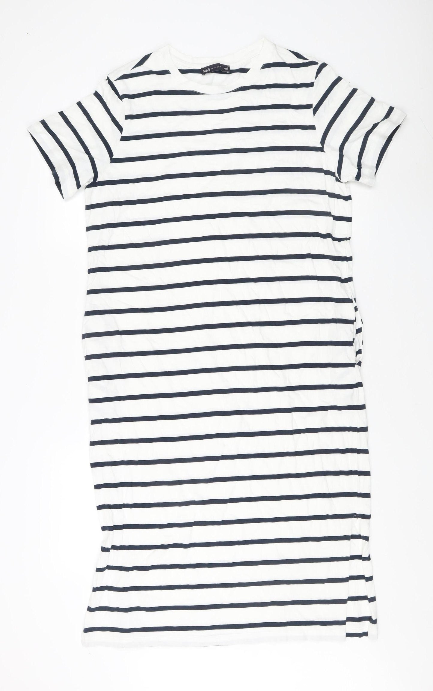 Marks and Spencer Women's Striped T-Shirt Dress Size 12