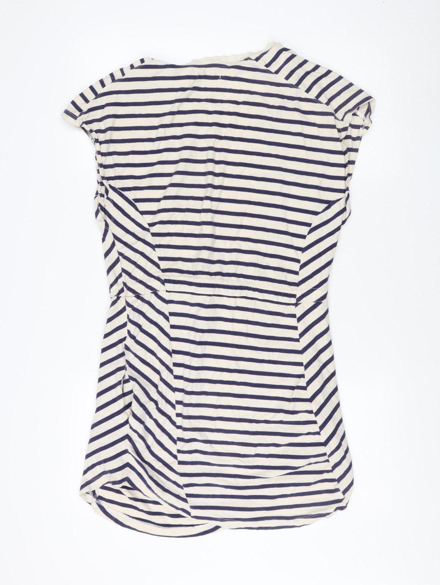 Whistles Women's Multicoloured Striped T-Shirt Dress Size 12