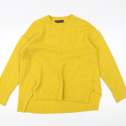 Marks and Spencer Women's Yellow Pullover Jumper M