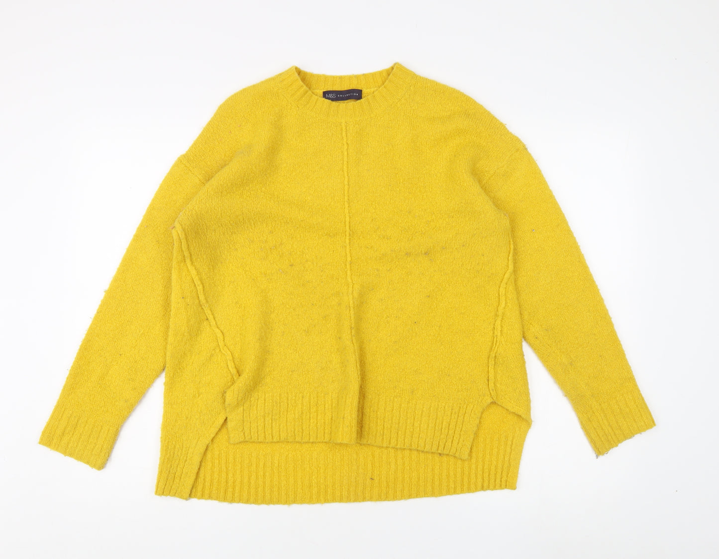 Marks and Spencer Women's Yellow Pullover Jumper M