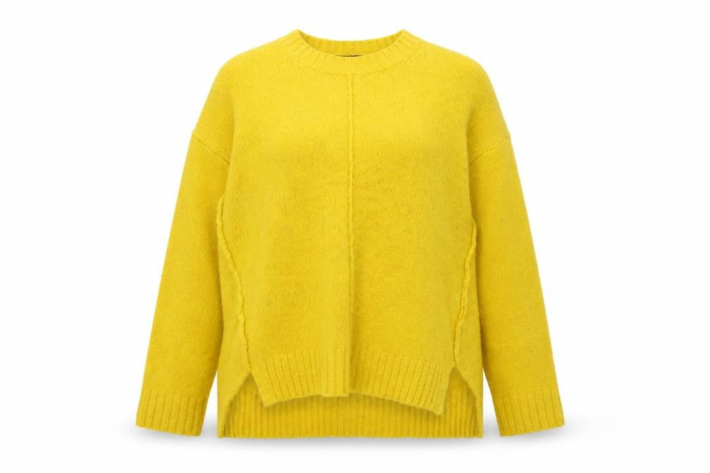 Front view of Marks & Spencer Women's Yellow jumper M