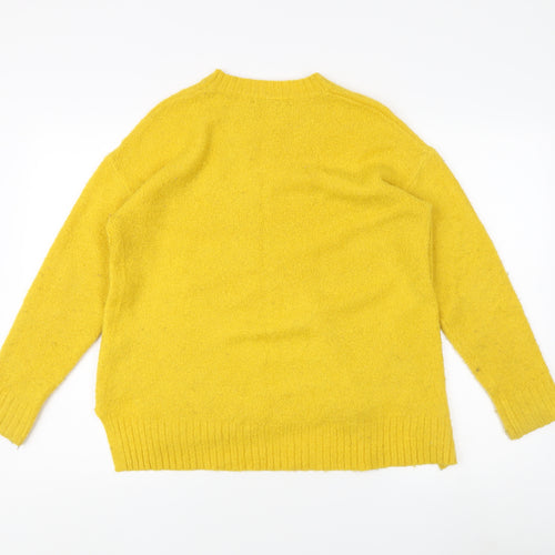Marks and Spencer Women's Yellow Pullover Jumper M