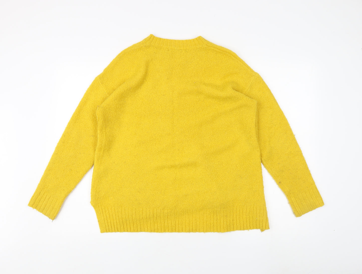 Marks and Spencer Women's Yellow Pullover Jumper M