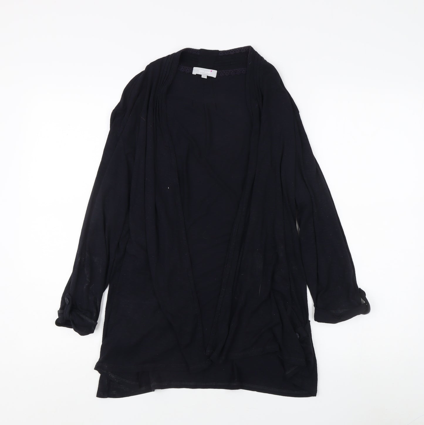 Marks and Spencer Women's Black Open Front Cardigan Size 18