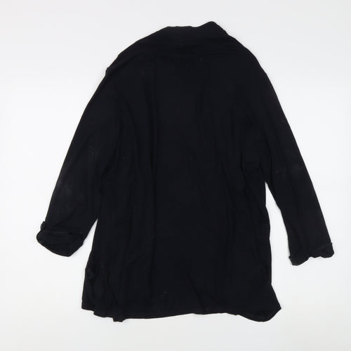 Marks and Spencer Women's Black Open Front Cardigan Size 18