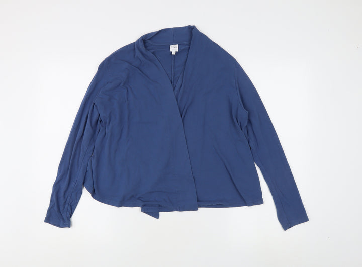John Lewis Women's Blue Open Front Cardigan Size 12