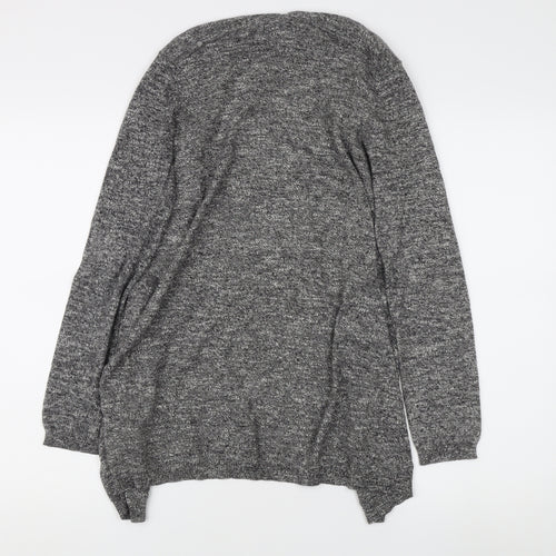 New Look Women's Grey Long Sleeve Open front Cardigan Size 10