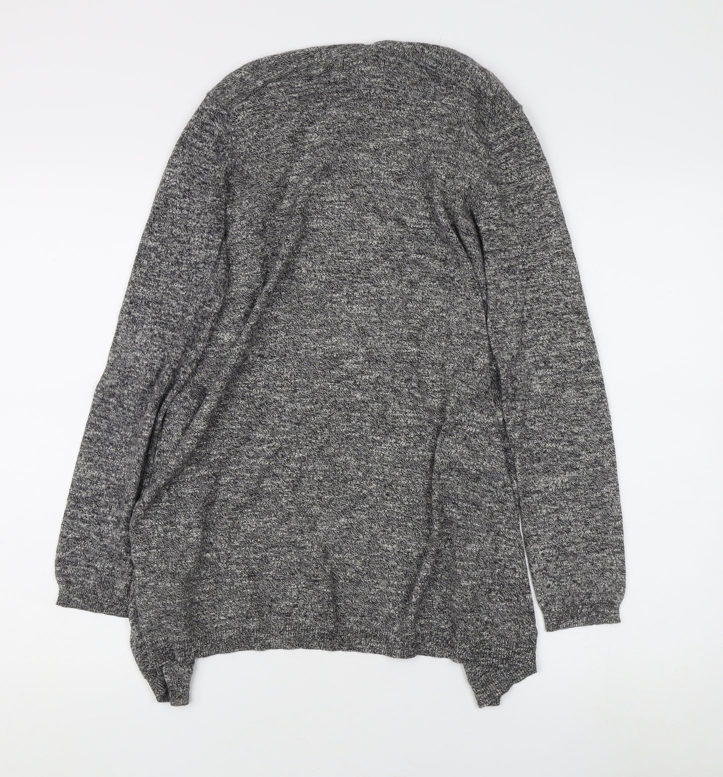 New Look Women's Grey Long Sleeve Open front Cardigan Size 10