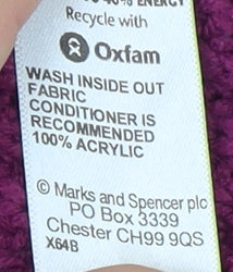 Marks and Spencer Girls Purple Cardigan 11-12 Years