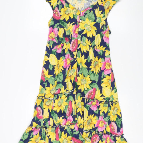 Monsoon Women's Floral Cap Sleeve Dress M
