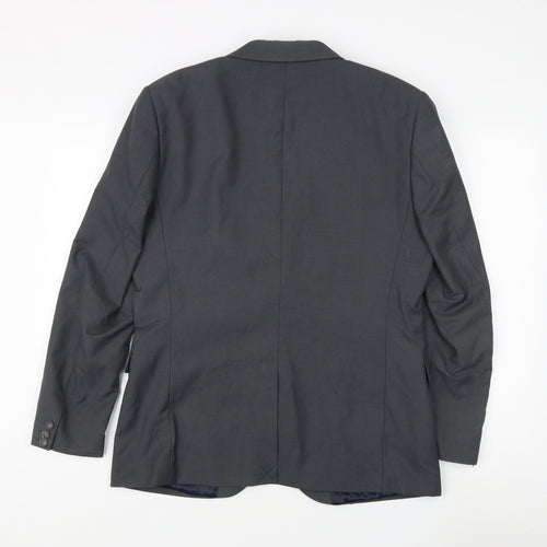 Topman Grey Men's Blazer 42 Regular Jacket Notch Lapel