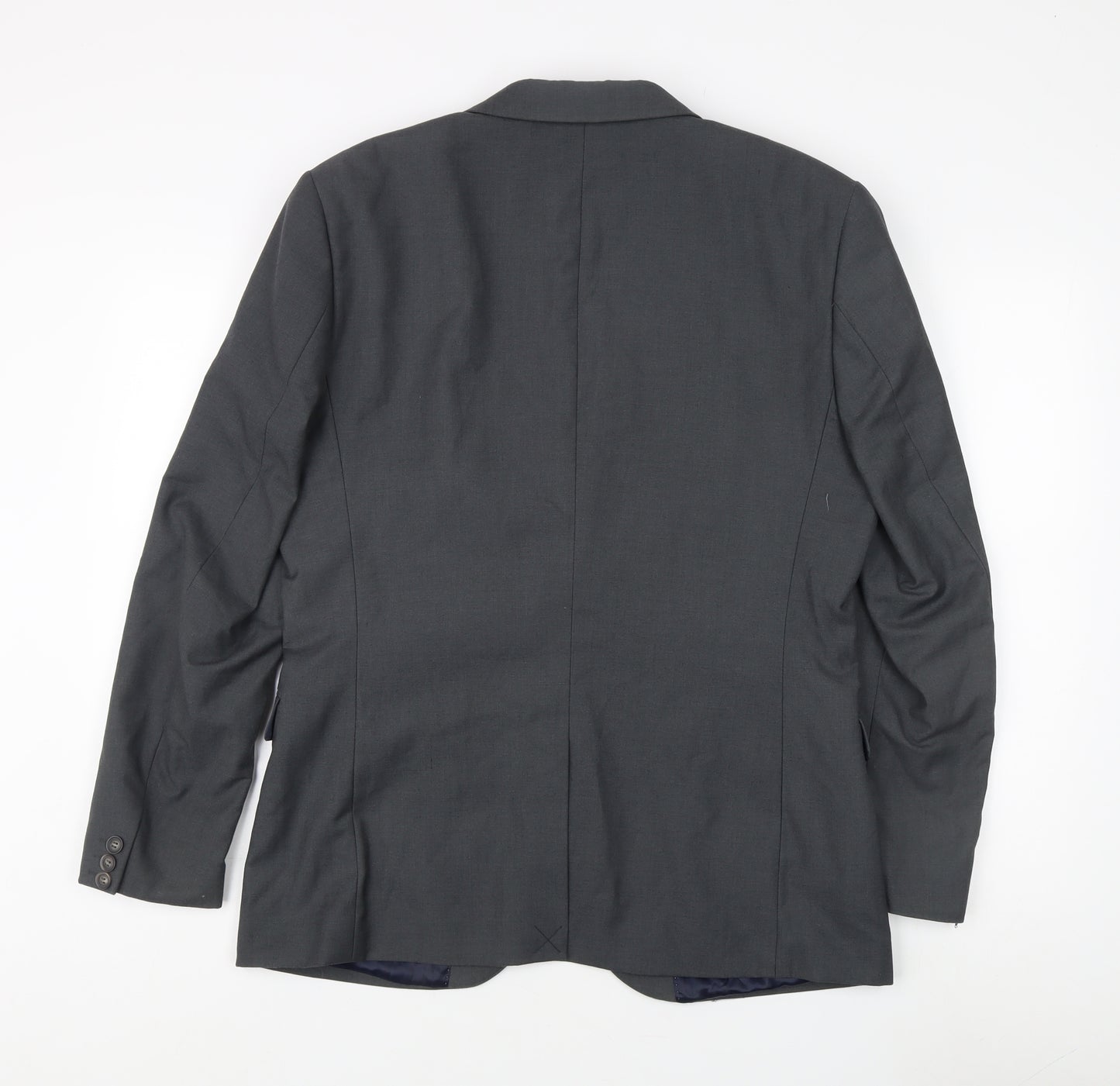 Topman Grey Men's Blazer 42 Regular Jacket Notch Lapel