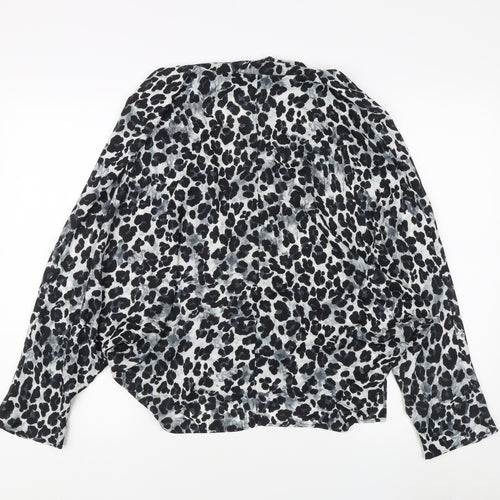 Zara Women's Multicoloured Animal Print Blouse M
