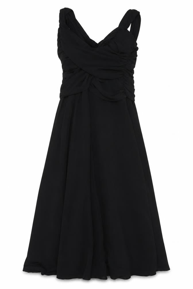 Anne Smith Black Sleeveless Dress Women Size 12
