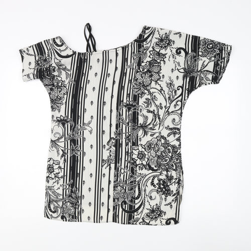 River Island Women’s Floral Striped Top, Size 6