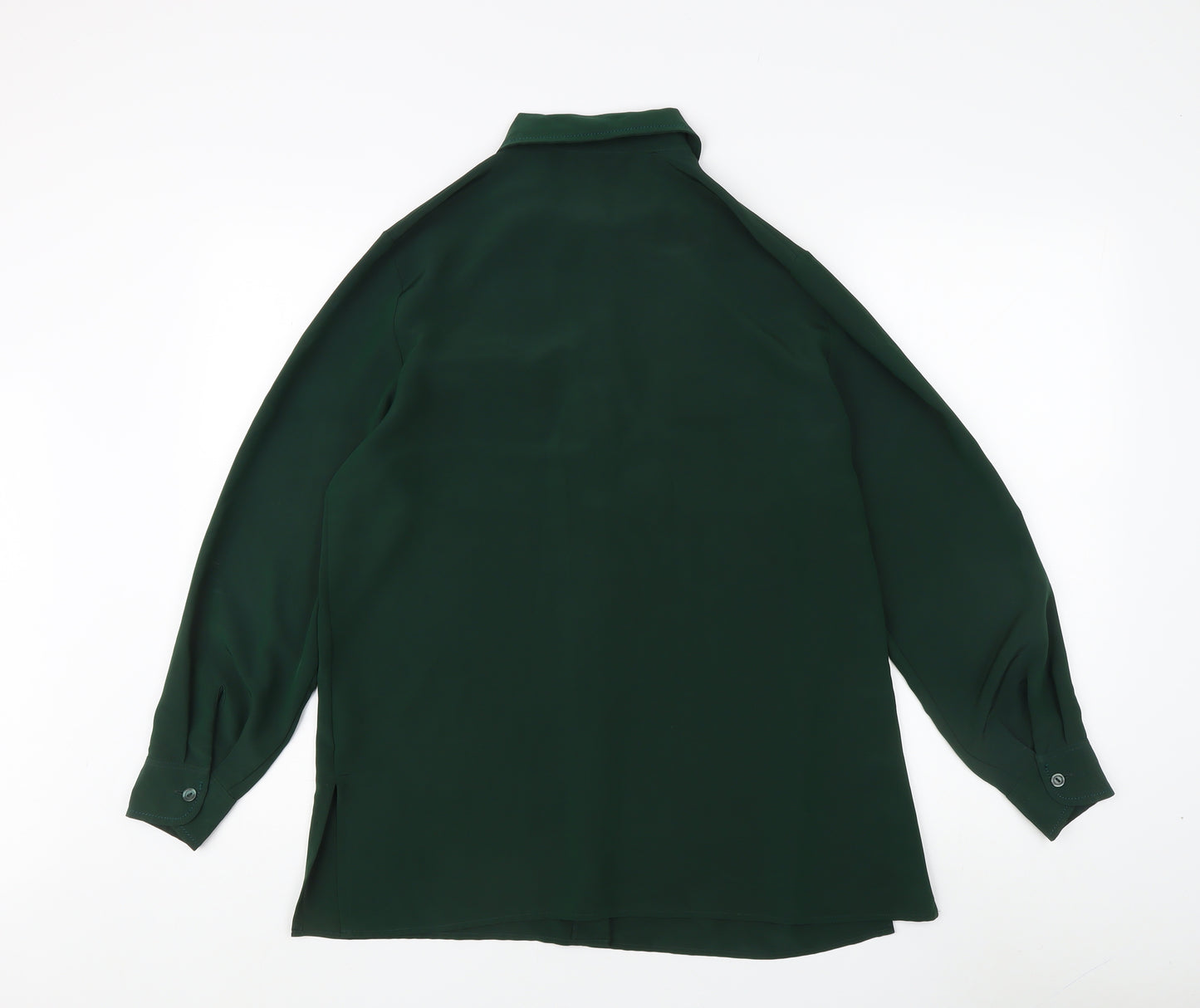 Marks and Spencer Women’s Green Button-Up Shirt