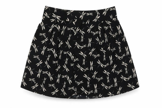 Front view of Next Women's Black Pleated Skirt, size 10, Casual Wear