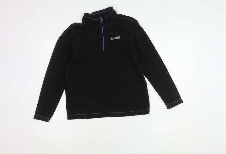 Regatta Boys Black Zip Sweatshirt 11 Years