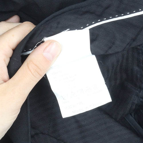 Moss 1851 Men's Black Dress Pants 32 Regular Fit
